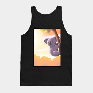 A koala hanging from a tree Tank Top